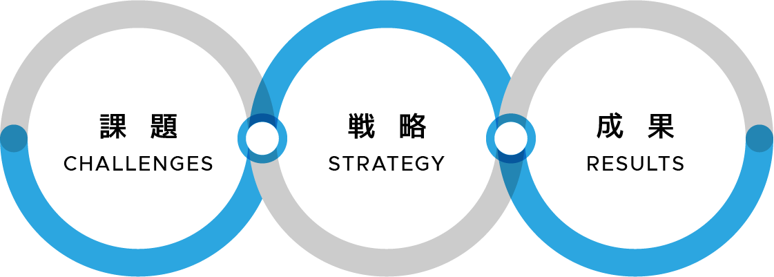 課題、戦略、成果