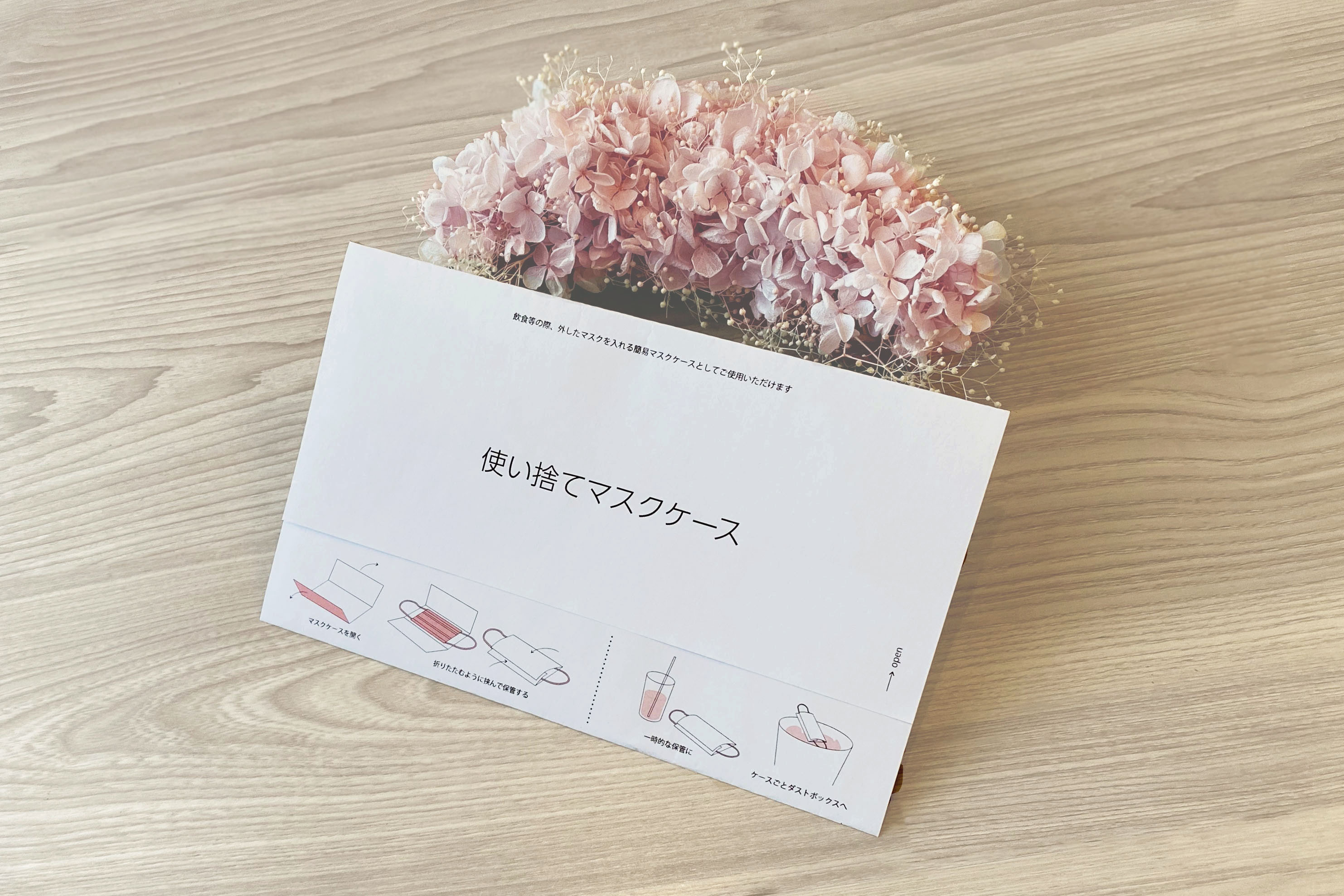 3つ折タイプのマスクケース